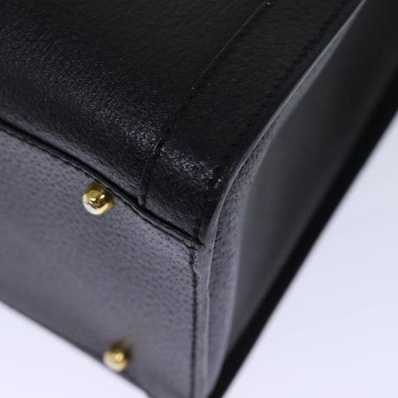 GUCCI Bamboo Hand Bag Leather Black 002 1186 0260 Auth 72838 - Picture 13 of 16